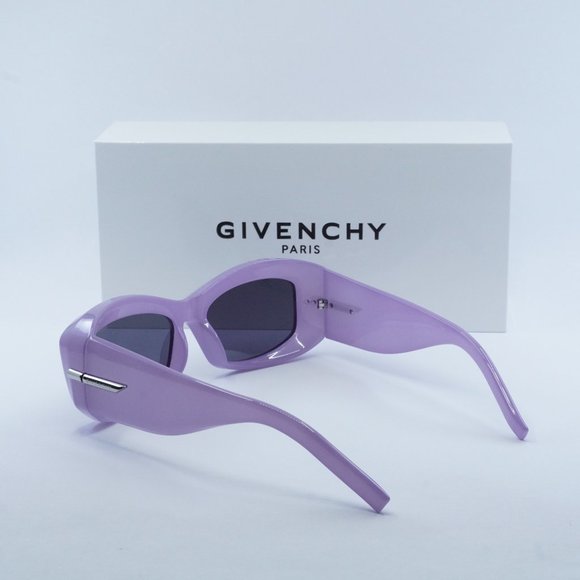 Givenchy GV40044U 78A Geometric Sunglasses - Lilac/Smoke - Picture 9 of 10